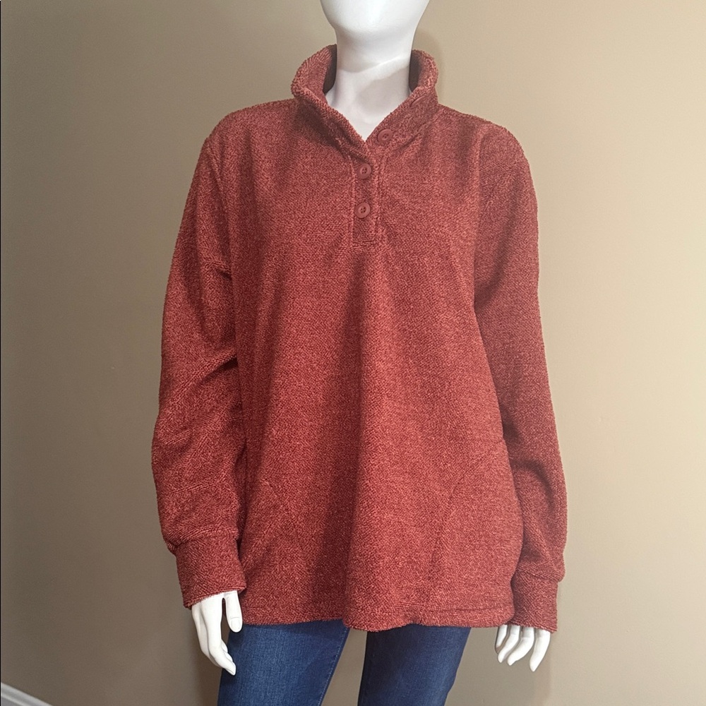 Eddie Bauer Rust Pullover